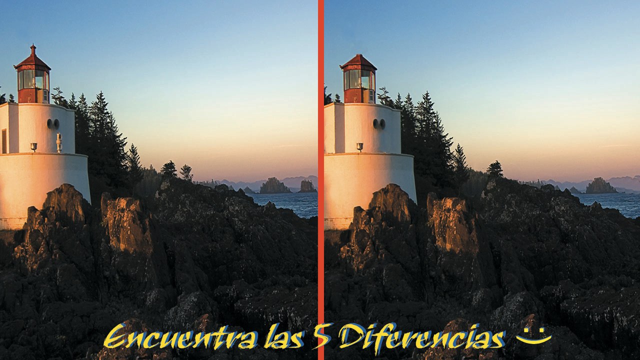 Encuentra las diferencias - Prueba de concentración -