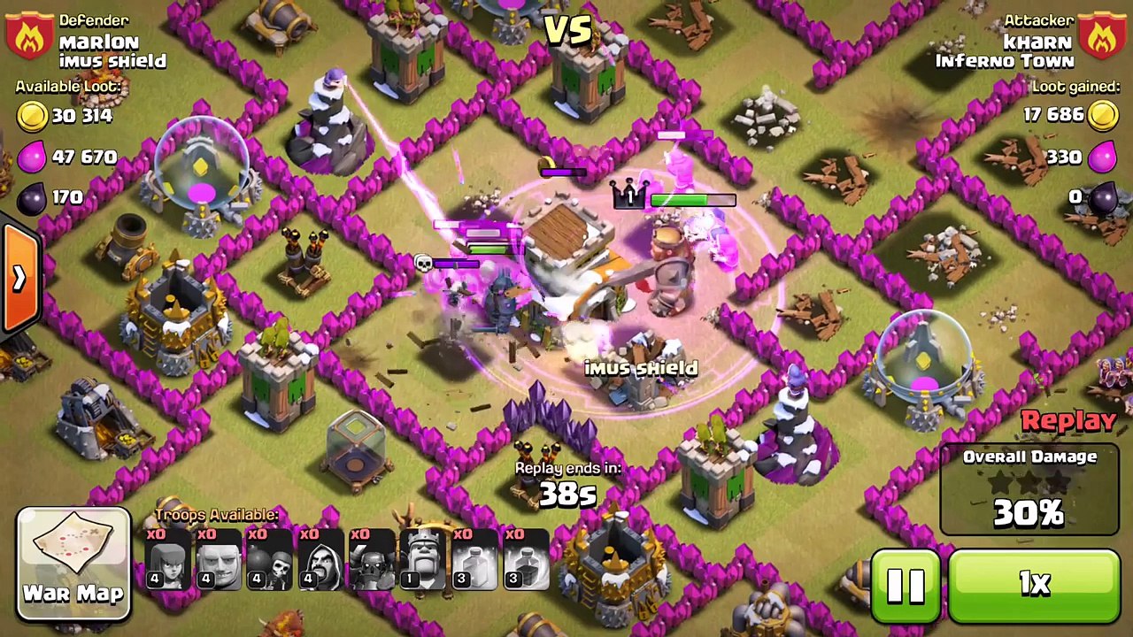 Clash of Clans - Clan War Against imus shield