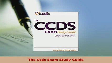Download  The Ccds Exam Study Guide  EBook