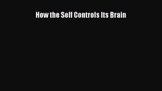 Download How the Self Controls Its Brain Free Books
