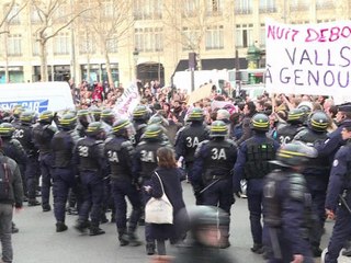"Nuit debout" : encore des centaines d'occupants pacifiques place de la République