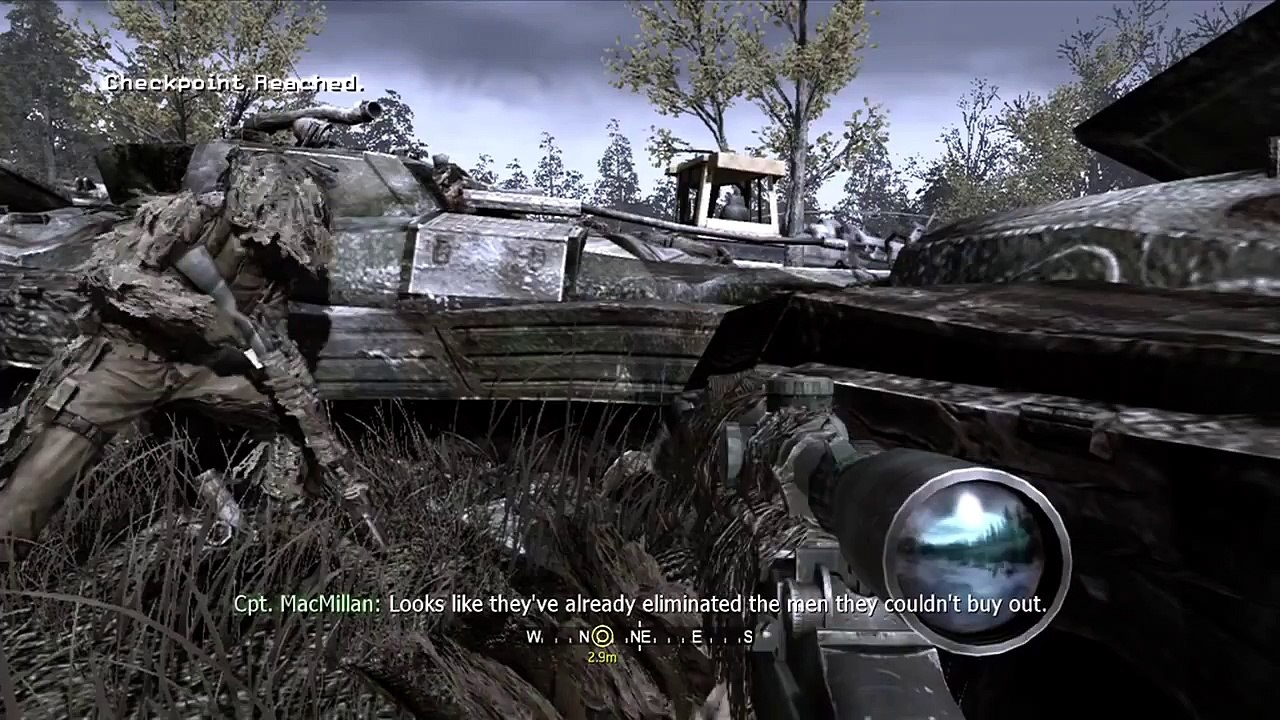 Call of Duty 4 Modern Warfare -Play Game. All Ghillied Up