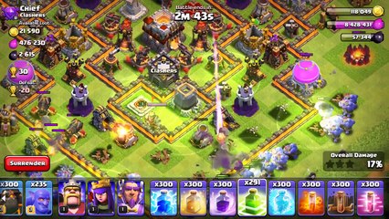 Clash of Clans - 300 BOWLER ATTACKS!