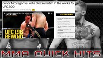 Conor Mcgregor vs Nate Diaz ll at UFC 200 rumored