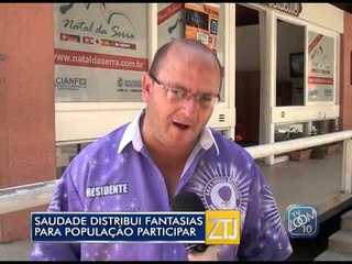 21-01-2015 - DISTRIBUIÇÃO DE FANTASIAS UNIDOS DA SAUDADE - ZOOM TV JORNAL
