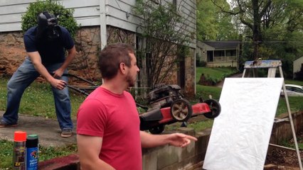 Faire un Picasso avec une tondeuse à gazon...? Possible ?