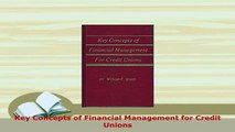 PDF  Key Concepts of Financial Management for Credit Unions Read Online