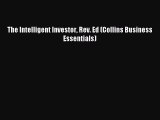 Read The Intelligent Investor Rev. Ed (Collins Business Essentials) Ebook Free