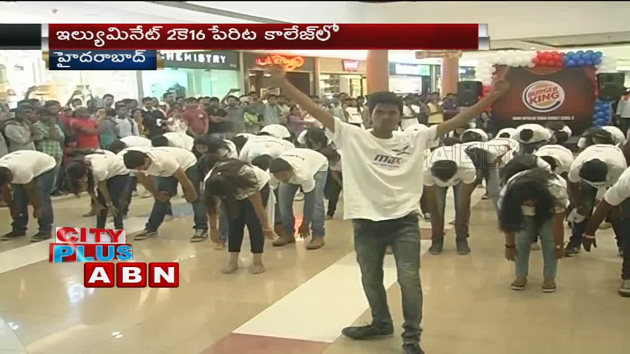 Flash Mob by CMR Institute of Technology Students at Inorbit Mall
