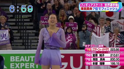 4/4 WC 宮原・浅田選手結果 おはあさ（関西ローカル）