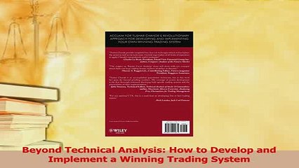 Read  Beyond Technical Analysis How to Develop and Implement a Winning Trading System PDF Free