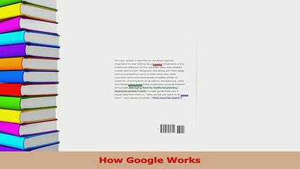 Read  How Google Works Ebook Free