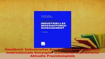 Download  Handbuch Industrielles Beschaffungsmanagement Internationale Konzepte  Innovative Download Online