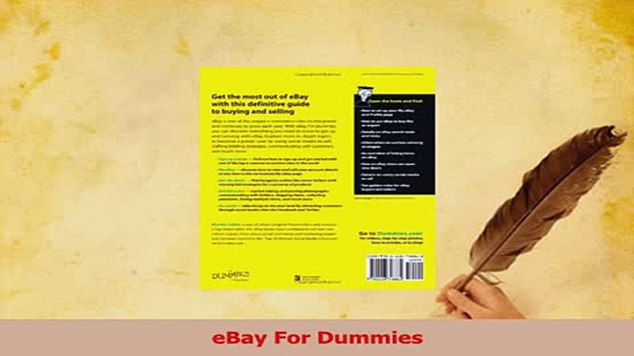 Download  eBay For Dummies Ebook Free