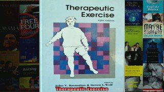 Read  Therapeutic Exercise  Full EBook
