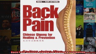 Read  Back Pain Chinese Qigong For Healing  Prevention  Full EBook
