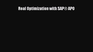 Read Real Optimization with SAP® APO Ebook Free