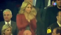 Shakira Шакира на гол Ronaldo в ворота Barselona Shakira viendo el gol de Cristiano Ronaldo)