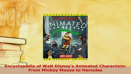 PDF  Encyclopedia of Walt Disneys Animated Characters From Mickey Mouse to Hercules Download Full Ebook