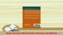 PDF  Basic Income Worldwide Horizons of Reform Ebook