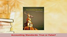 Download  Accounting Standards True or False  Read Online