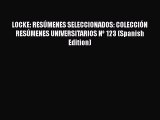 Read LOCKE: RESÚMENES SELECCIONADOS: COLECCIÓN RESÚMENES UNIVERSITARIOS Nº 123 (Spanish Edition)