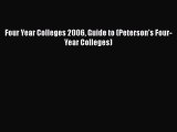 Read Four Year Colleges 2006 Guide to (Peterson's Four-Year Colleges) Ebook