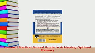 PDF  Harvard Medical School Guide to Achieving Optimal Memory Read Full Ebook
