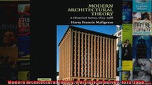 Modern Architectural Theory A Historical Survey 16731968