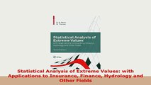 PDF  Statistical Analysis of Extreme Values with Applications to Insurance Finance Hydrology PDF Book Free