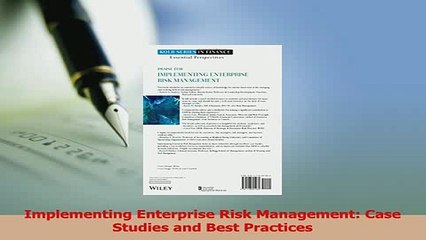 Download  Implementing Enterprise Risk Management Case Studies and Best Practices Ebook Free