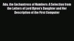 Download Ada the Enchantress of Numbers: A Selection from the Letters of Lord Byron's Daughter