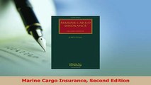 Read  Marine Cargo Insurance Second Edition PDF Online
