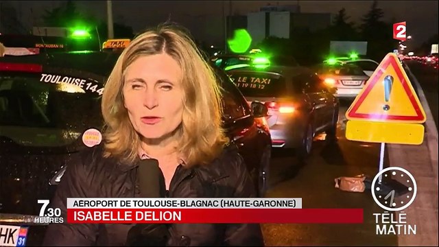 Les taxis manifestent à Toulouse contre les VTC