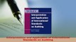 Download  Interpretation and Application of International Standards on Auditing  Read Online