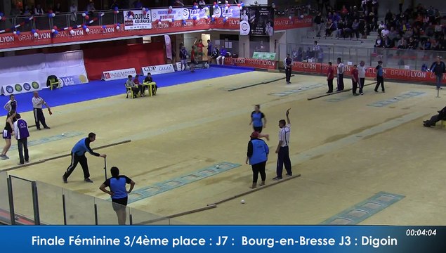 Finale tir rapide en double féminin, 3ème et 4ème places, France Tirs, Sport Boules, Dardilly 2016