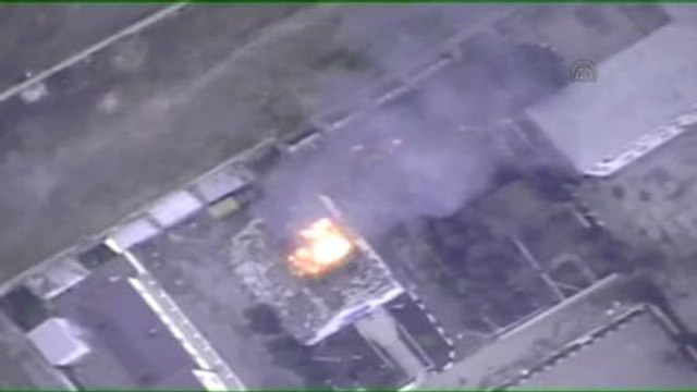 Ermenistan-Azerbaycan Cephe Hattında İmha Edilen Karargah ve Tankların Görüntüsü