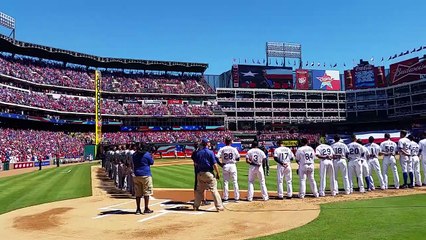Texas Rangers Opening Day flyover