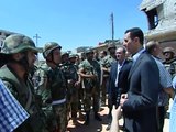 زيارة الرئيس الأسد لرجال قواتنا المسلّحة في داريا بمناسبة عيد الجيش