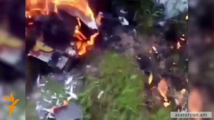 Очередной азербайджанский беспилотник, уничтоженный армянами в Карабахе