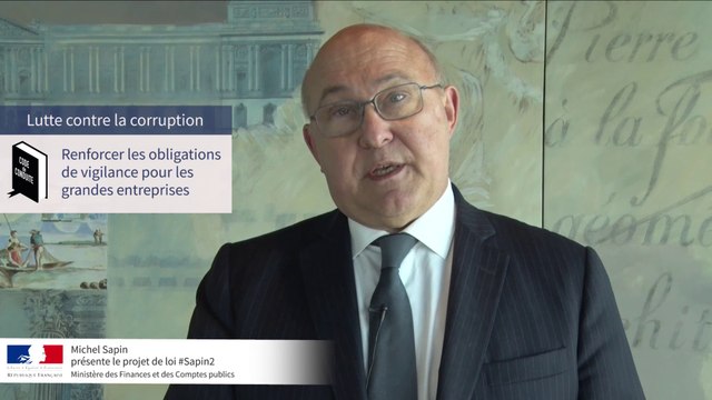 Archive - Michel Sapin présente le projet de loi Sapin2