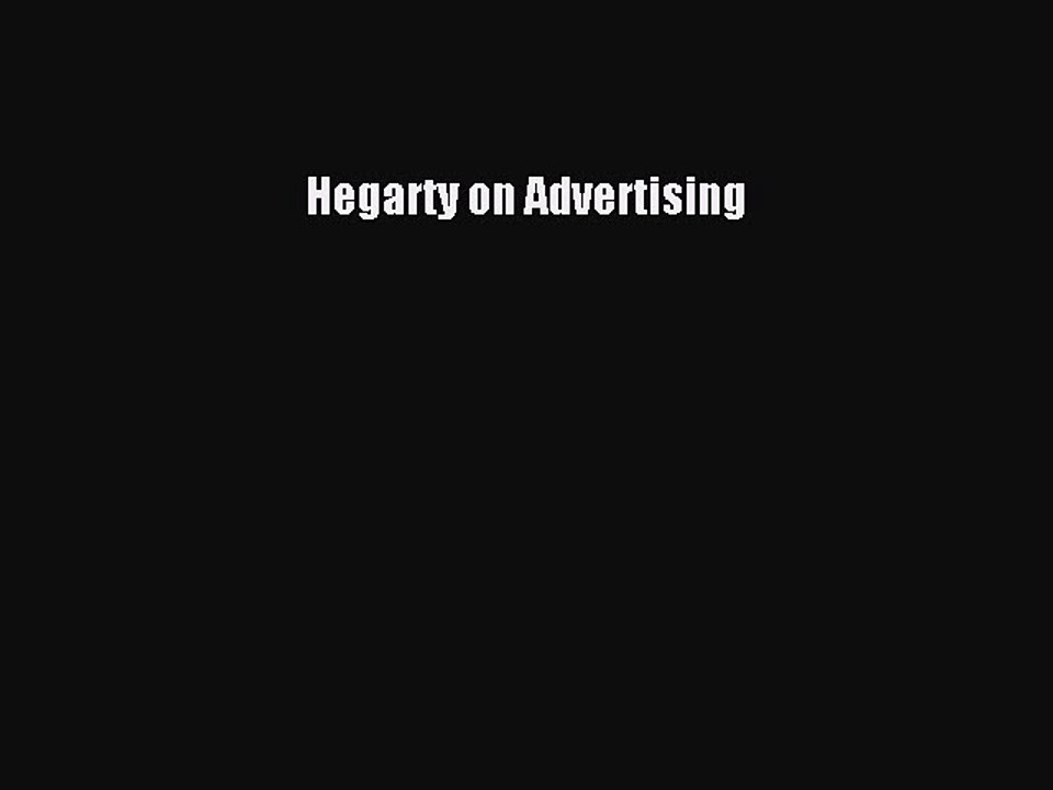 Download Hegarty on Advertising Ebook Online