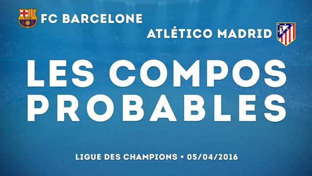 LdC : les compositions probables de Barça - Atlético