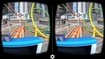 VR roller coaster 3D SBS android HD gameplay Google cardboard Virtual Reality video