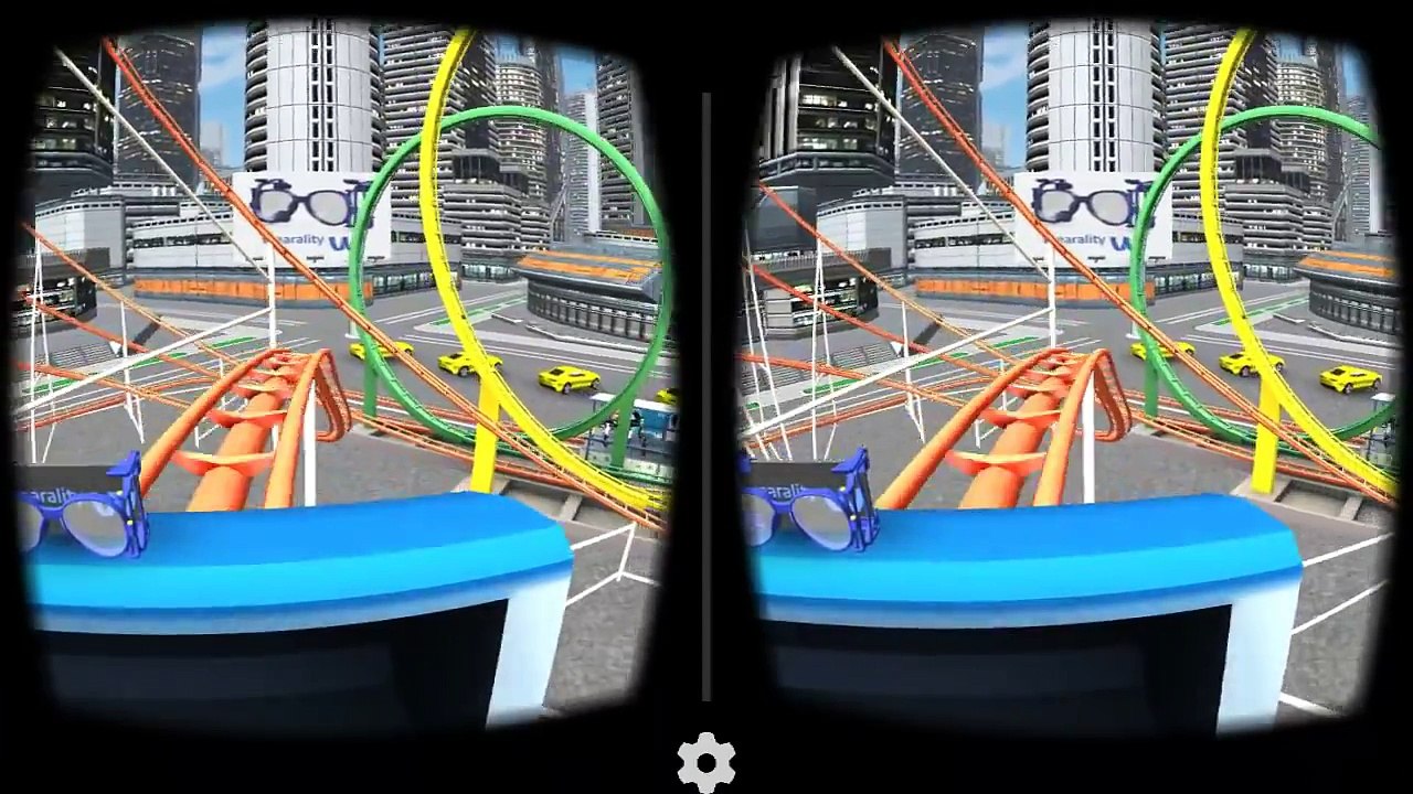 VR roller coaster 3D SBS android HD gameplay Google cardboard Virtual Reality video