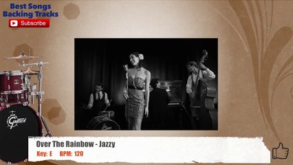 Over The Rainbow Jazzy Drums Backing Track