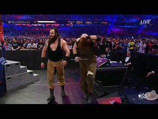 WWE- The waytt family face on THe ROck & john cena Wresltemania 32