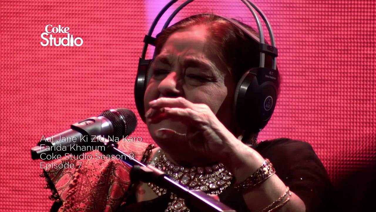 Farida Khanum sweet ghazal aaj jany ki zid na kro ...on COKE STUDIO