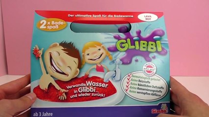 Glibber badkuip met het Playmobil zwemmersteam – Lava rood Glibbi slijm