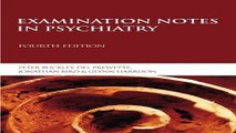 Download Examination Notes in Psychiatry 4th Edition  Arnold Publication